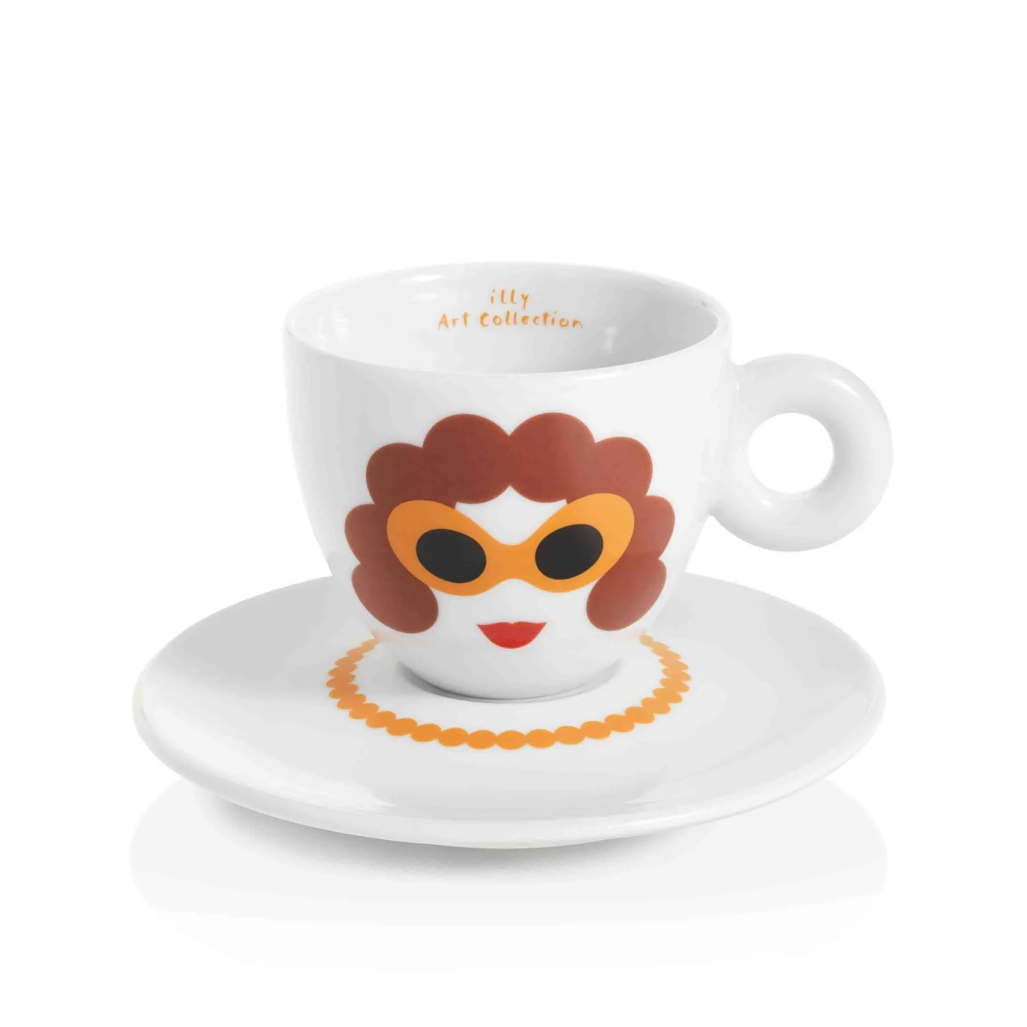 Illy Art Collection Olimpia Zagnoli Cappuccino Cups - Set Of 2 4 Illy Art Collection Olimpia Zagnoli Cappuccino Cups - Set Of 2 - Image 2