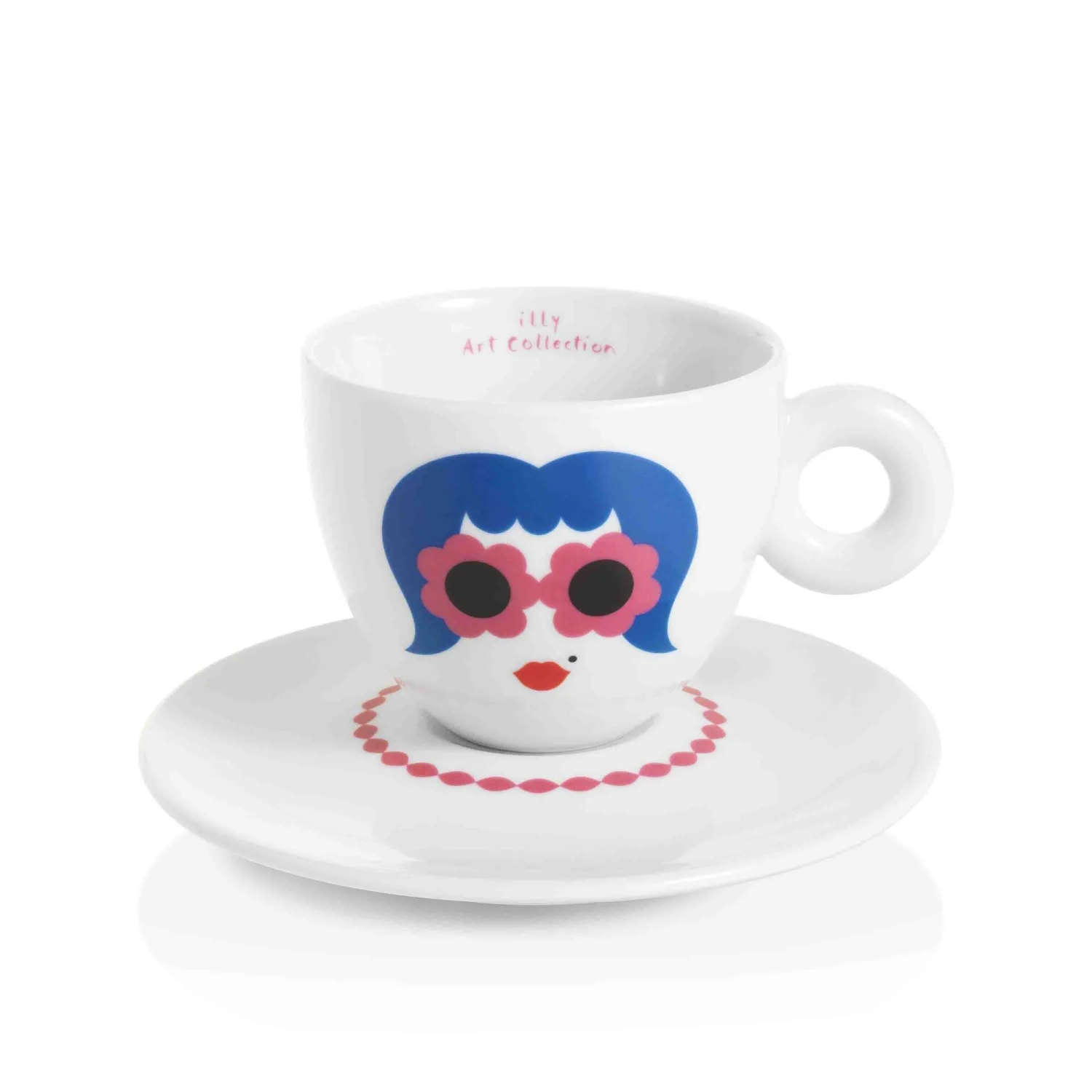 Illy Art Collection Olimpia Zagnoli Cappuccino Cups - Set Of 2 5 Illy Art Collection Olimpia Zagnoli Cappuccino Cups - Set Of 2 - Image 3
