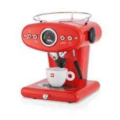 Illy X1 Anniversary E.S.E. Pod & Ground Coffee Machine - Red 15 Illy X1 Anniversary E.S.E. Pod & Ground Coffee Machine - Red -Coffee Supplies Store 20294 X1 ECO RED 3Q CAPP