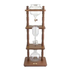 Yama 6-8 Cup Brown Wood Cold Drip Coffee Maker