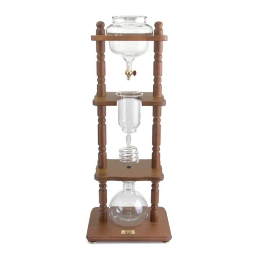 Yama 6-8 Cup Brown Wood Cold Drip Coffee Maker