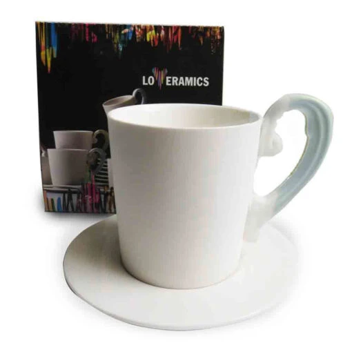 Loveramics Miix Designer Coffee Cup & Saucer In Blue