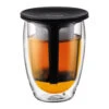 Bodum 12oz Tea For One With Strainer In Black 1 Bodum 12oz Tea For One With Strainer In Black -Coffee Supplies Store 5397 original bodum 12oz tea for one with strainer black