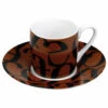 Konitz 3oz Script Collage Espresso Cup And Saucer 1 Konitz 3oz Script Collage Espresso Cup And Saucer -Coffee Supplies Store 5550 original konitz 3oz script collage espresso cup and saucer