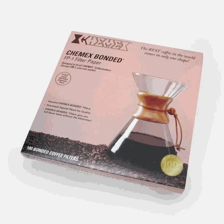 Chemex 100 Unfolded 13" Half Moon Filters 4 Chemex 100 Unfolded 13" Half Moon Filters - Image 2