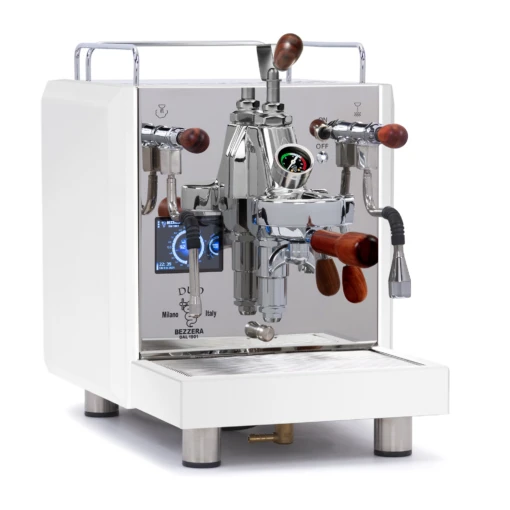 Bezzera DUO MN Dual Boiler Espresso Machine With Flow Control - Total White