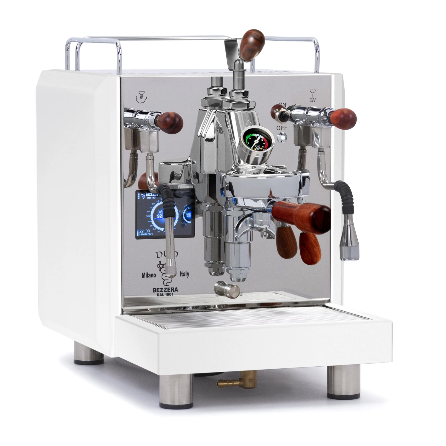 Bezzera DUO MN Dual Boiler Espresso Machine With Flow Control - Total White 3 Bezzera DUO MN Dual Boiler Espresso Machine With Flow Control - Total White