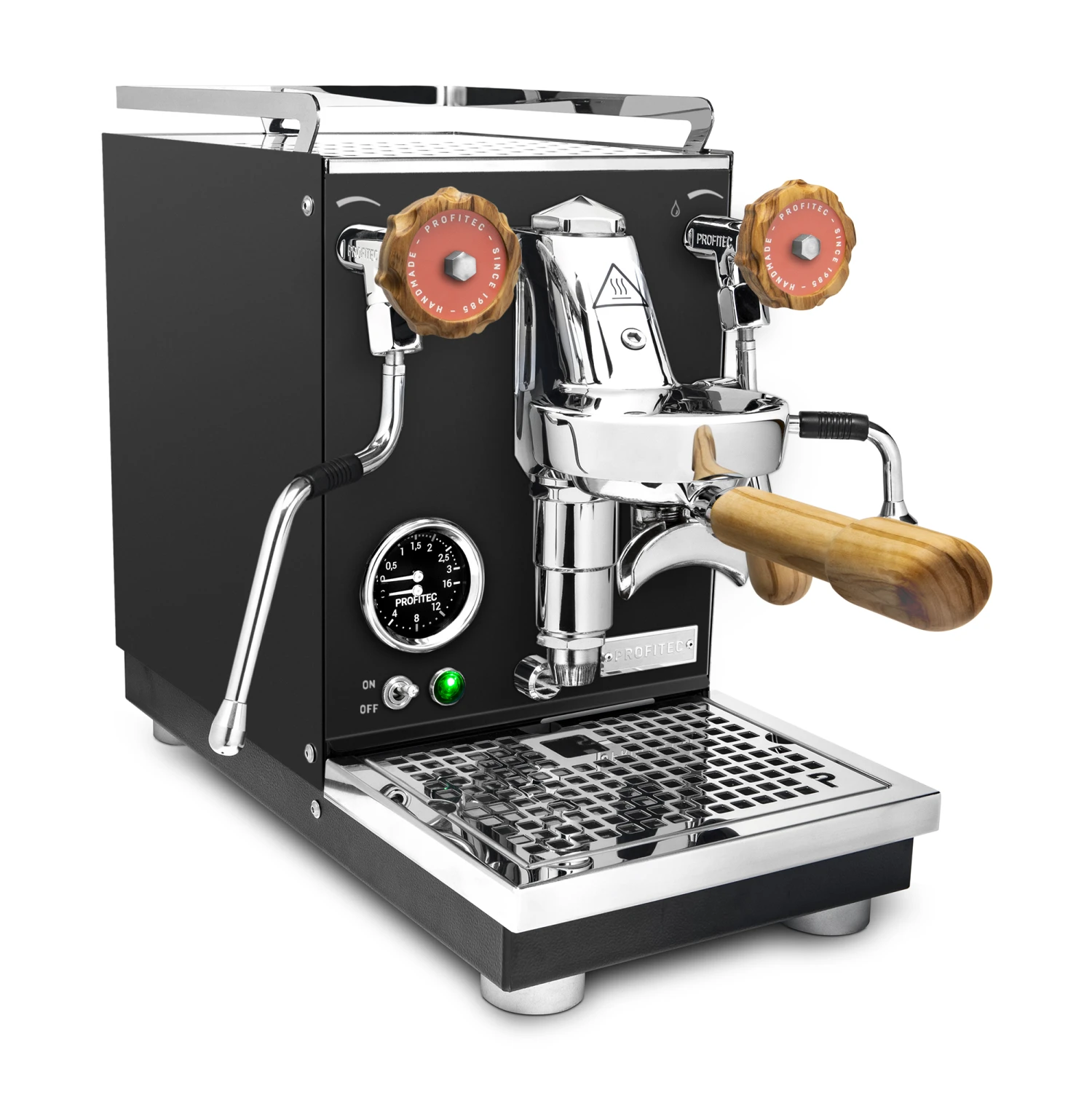 Profitec Pro 400 Espresso Machine In Matte Black With Olive Wood 4 Profitec Pro 400 Espresso Machine In Matte Black With Olive Wood - Image 2