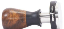 Bravo Espresso Tamper Dark Wood Handle 58.5 Mm 15 Bravo Espresso Tamper Dark Wood Handle 58.5 Mm -Coffee Supplies Store BravoTamper Hero DW