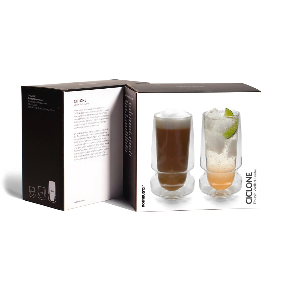 NotNeutral CICLONE Cooler 10oz Double Walled Cups - Set Of 2 4 NotNeutral CICLONE Cooler 10oz Double Walled Cups - Set Of 2 - Image 2