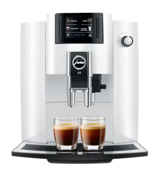 Refurbished JURA E6 Automatic Espresso Machine In Piano White (NAA)