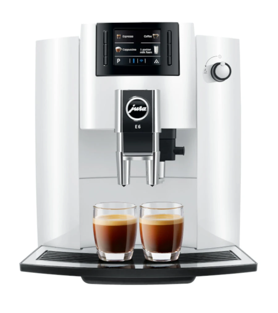 Refurbished JURA E6 Automatic Espresso Machine In Piano White (NAA) 3 Refurbished JURA E6 Automatic Espresso Machine In Piano White (NAA)