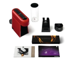 Nespresso Essenza Plus Espresso Machine By DeLonghi - Red 9 Nespresso Essenza Plus Espresso Machine By DeLonghi - Red -Coffee Supplies Store EN200R Alt6