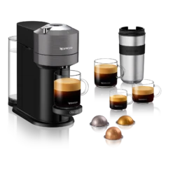 Nespresso Vertuo Next Espresso Machine By DeLonghi - Grey 12 Nespresso Vertuo Next Espresso Machine By DeLonghi - Grey -Coffee Supplies Store ENV120GY 02
