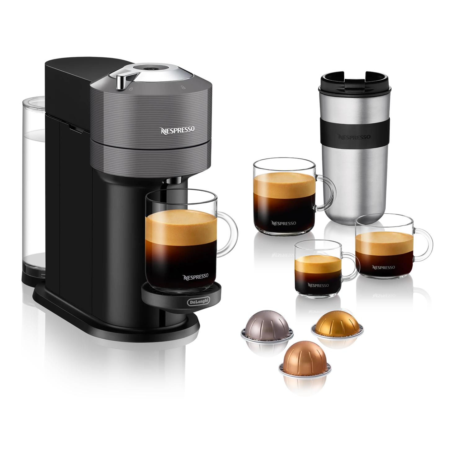 Nespresso Vertuo Next Espresso Machine By DeLonghi - Grey 5 Nespresso Vertuo Next Espresso Machine By DeLonghi - Grey - Image 3