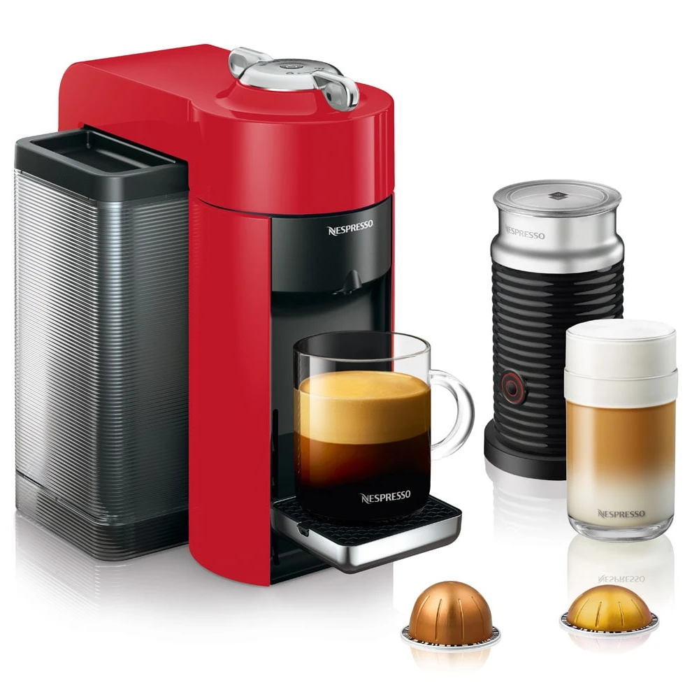 Nespresso Vertuo Espresso Machine By DeLonghi With Aeroccino - Red 3 Nespresso Vertuo Espresso Machine By DeLonghi With Aeroccino - Red