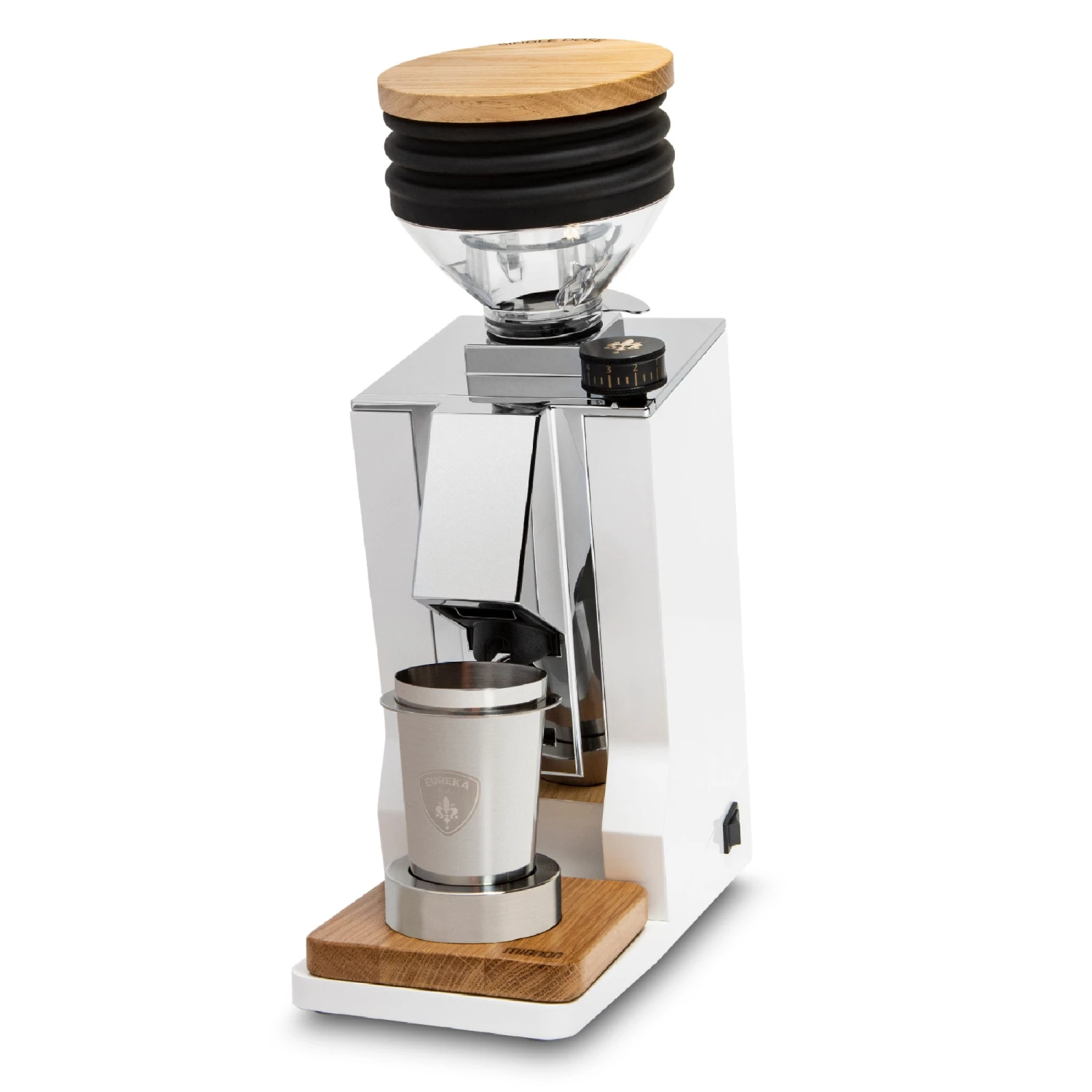 Eureka Oro Mignon Single Dose Grinder - White 5 Eureka Oro Mignon Single Dose Grinder - White - Image 3