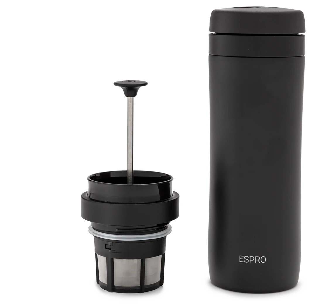 Espro P1 Travel Press For Coffee - Black 3 Espro P1 Travel Press For Coffee - Black