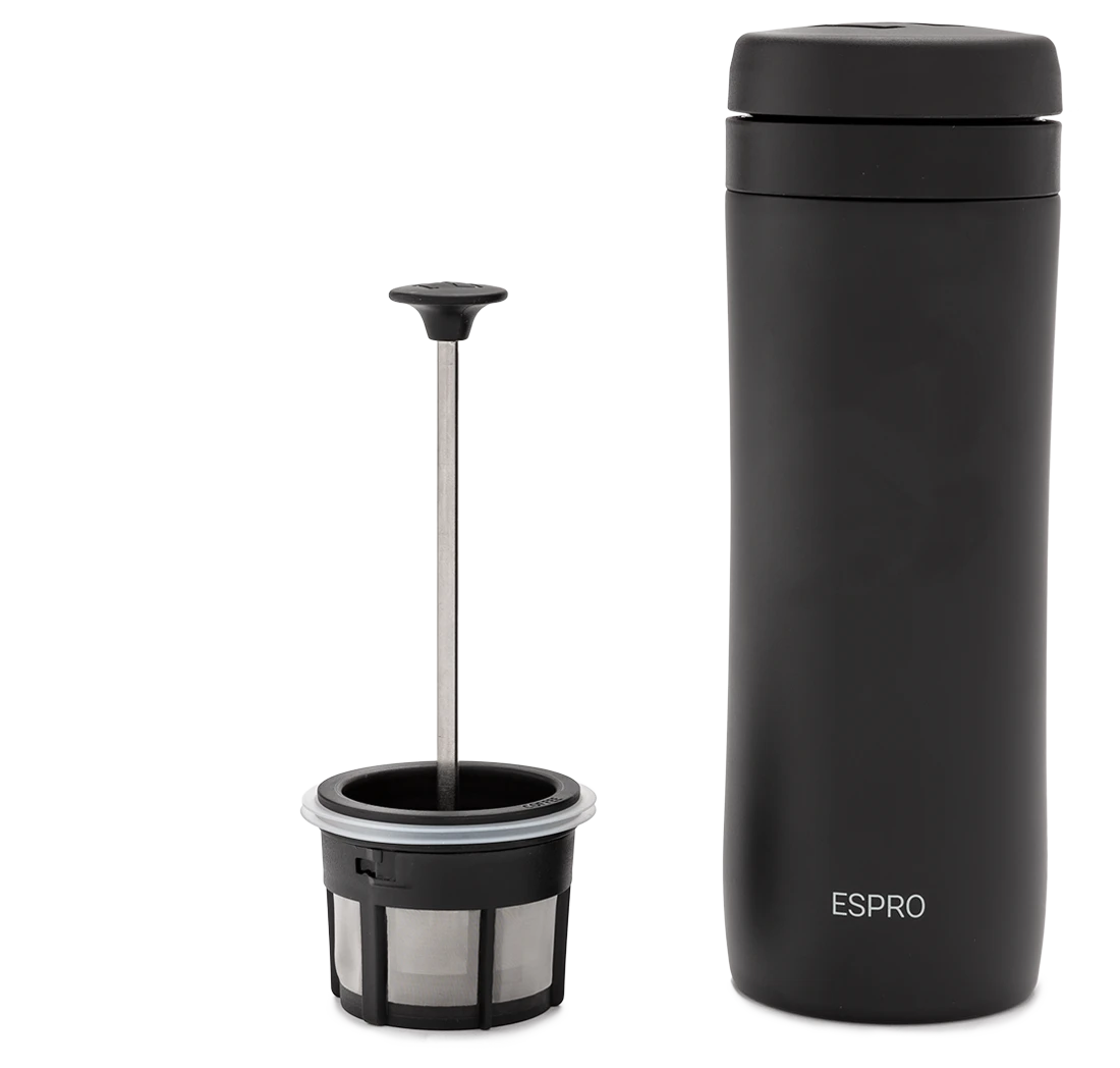 Espro P1 Travel Press For Coffee - Black 4 Espro P1 Travel Press For Coffee - Black - Image 2