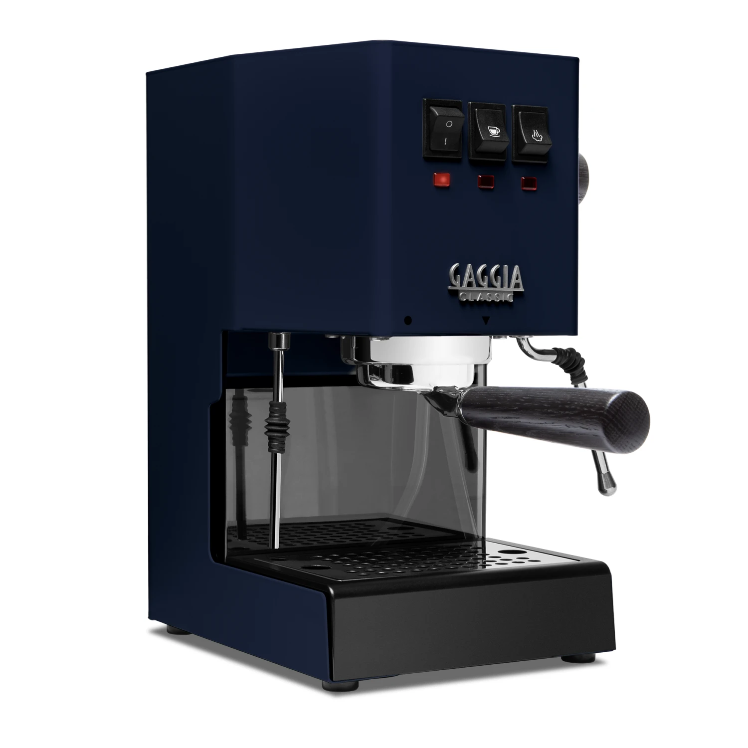 Gaggia Classic Evo Pro Espresso Machine In Classic Blue With Blackened Oak 3 Gaggia Classic Evo Pro Espresso Machine In Classic Blue With Blackened Oak