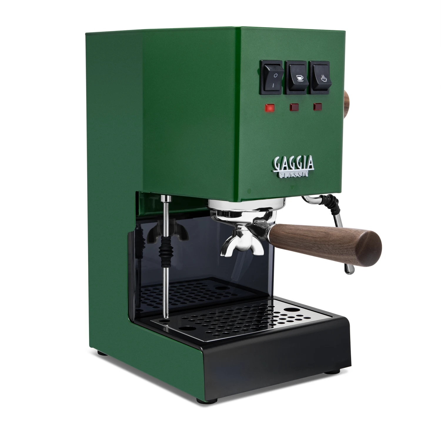 Gaggia Classic Evo Pro Espresso Machine In Jungle Green With Walnut 4 Gaggia Classic Evo Pro Espresso Machine In Jungle Green With Walnut - Image 2