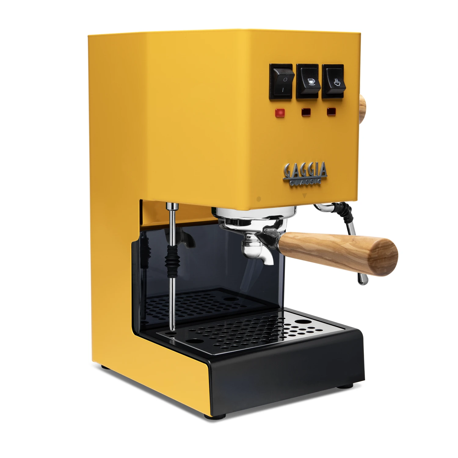 Gaggia Classic Evo Pro Espresso Machine In Sunshine Yellow With Olive Wood 5 Gaggia Classic Evo Pro Espresso Machine In Sunshine Yellow With Olive Wood - Image 3