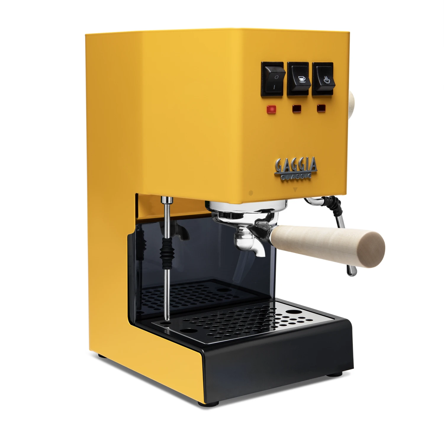 Gaggia Classic Evo Pro Espresso Machine In Sunshine Yellow With Tiger Maple 5 Gaggia Classic Evo Pro Espresso Machine In Sunshine Yellow With Tiger Maple - Image 3