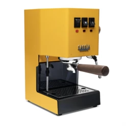 Gaggia Classic Evo Pro Espresso Machine In Sunshine Yellow With Walnut 10 Gaggia Classic Evo Pro Espresso Machine In Sunshine Yellow With Walnut -Coffee Supplies Store GACLASSICEVOPROYLWWL Yellow Walnut Single EVO 2082