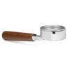 Walnut Bottomless Gaggia Portafilter 2 Walnut Bottomless Gaggia Portafilter -Coffee Supplies Store GAWLTPFHNDLBTL