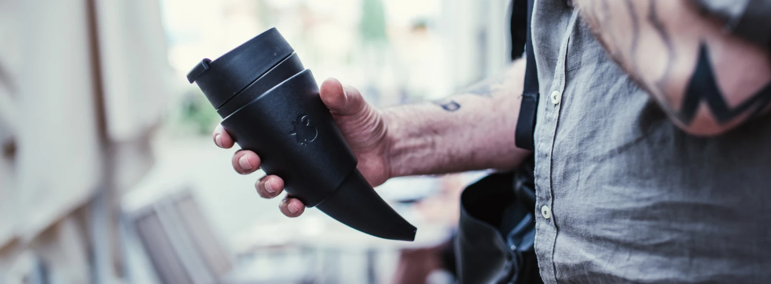 Goat Story Black Leather Goat Mug 16oz 5 Goat Story Black Leather Goat Mug 16oz - Image 3