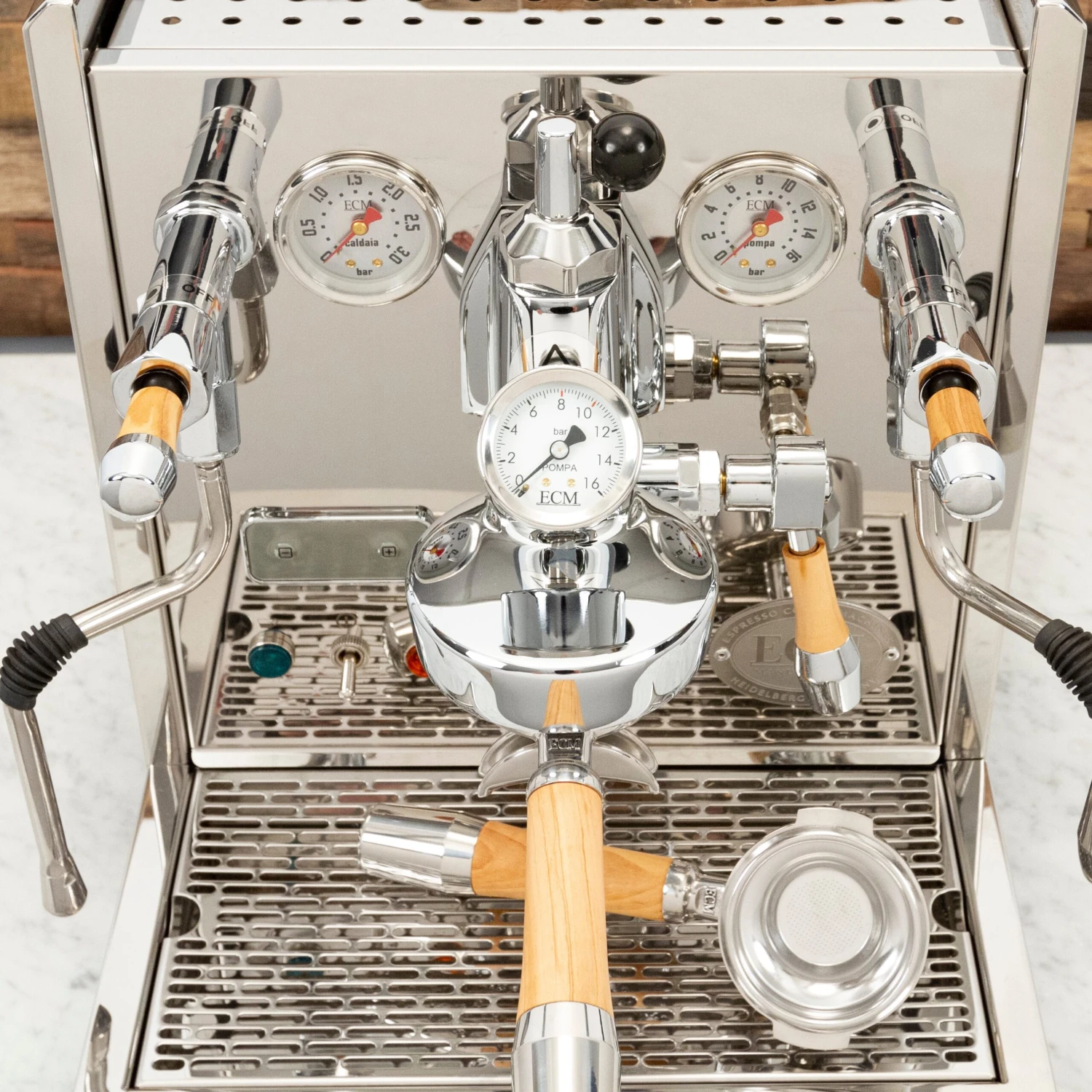 ECM Synchronika Espresso Machine With Flow Control - Olive Wood 15 ECM Synchronika Espresso Machine With Flow Control - Olive Wood - Image 13