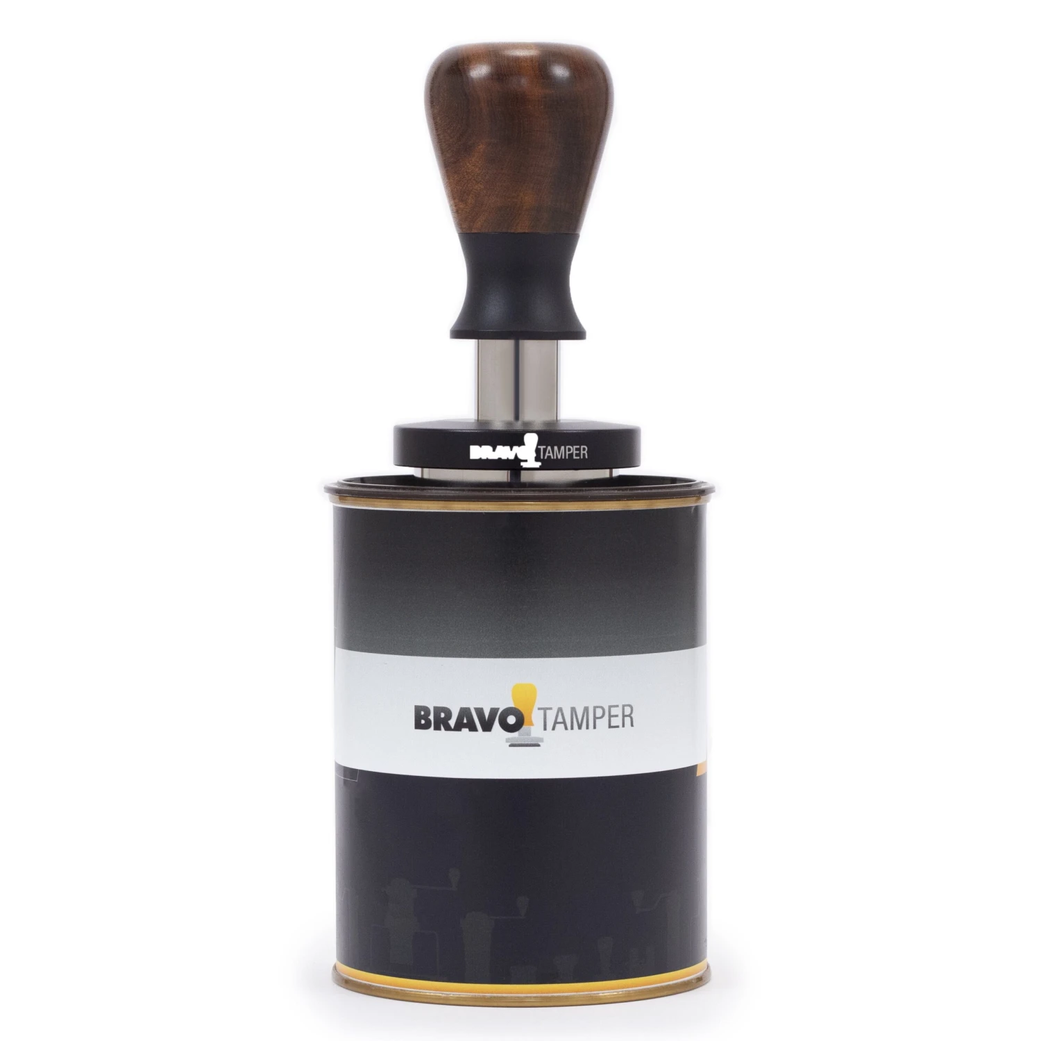 Bravo Espresso Tamper Dark Wood Handle 54.7mm 5 Bravo Espresso Tamper Dark Wood Handle 54.7mm - Image 3