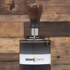 Bravo Espresso Tamper Dark Wood Handle 54.7mm 12 Bravo Espresso Tamper Dark Wood Handle 54.7mm -Coffee Supplies Store IMG 4441