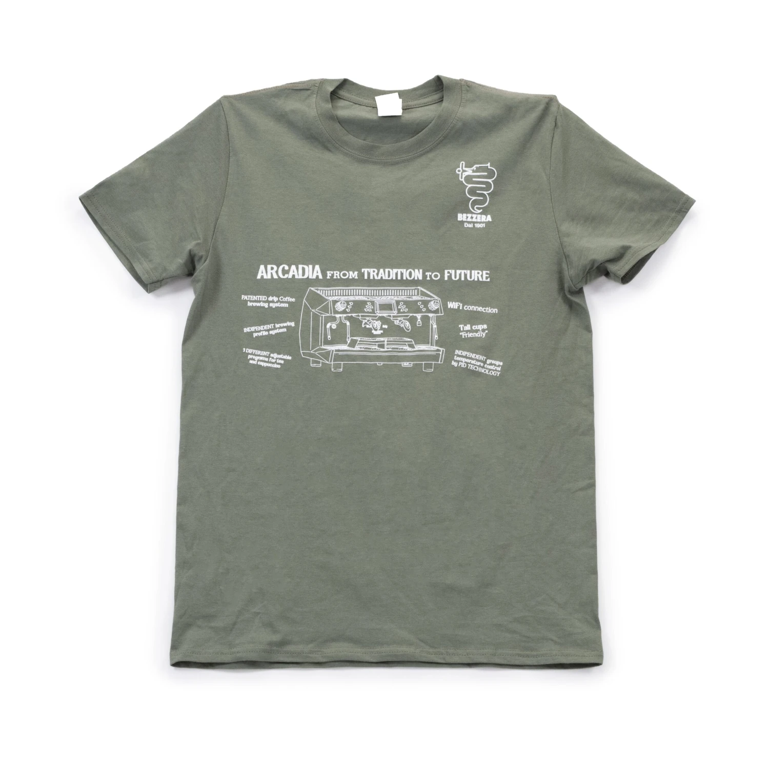 Bezzera Machine Drawing T-Shirt 4 Bezzera Machine Drawing T-Shirt - Image 2