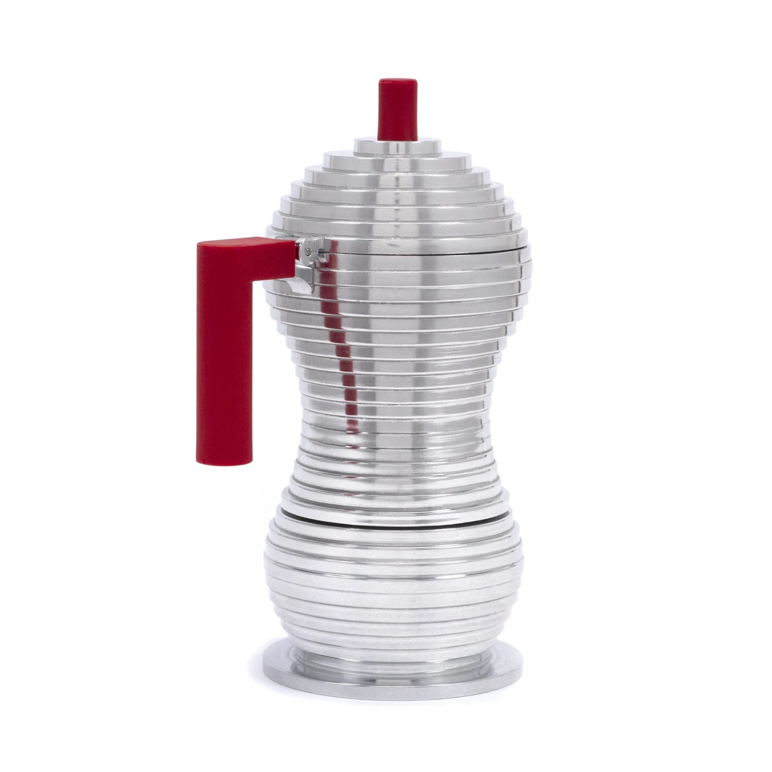 Illy Alessi Pulcina 3 Cup Moka Pot - Red 5 Illy Alessi Pulcina 3 Cup Moka Pot - Red - Image 3