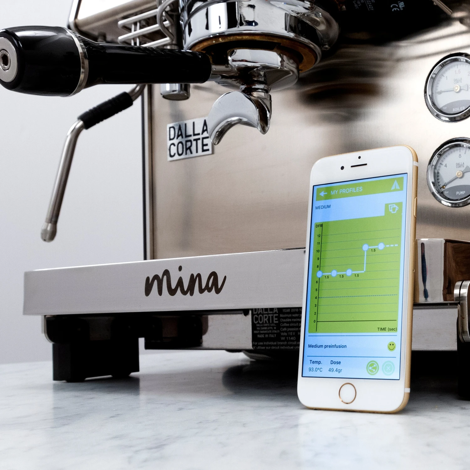 Dalla Corte Mina Espresso Machine (220v) - White 20 Dalla Corte Mina Espresso Machine (220v) - White - Image 18