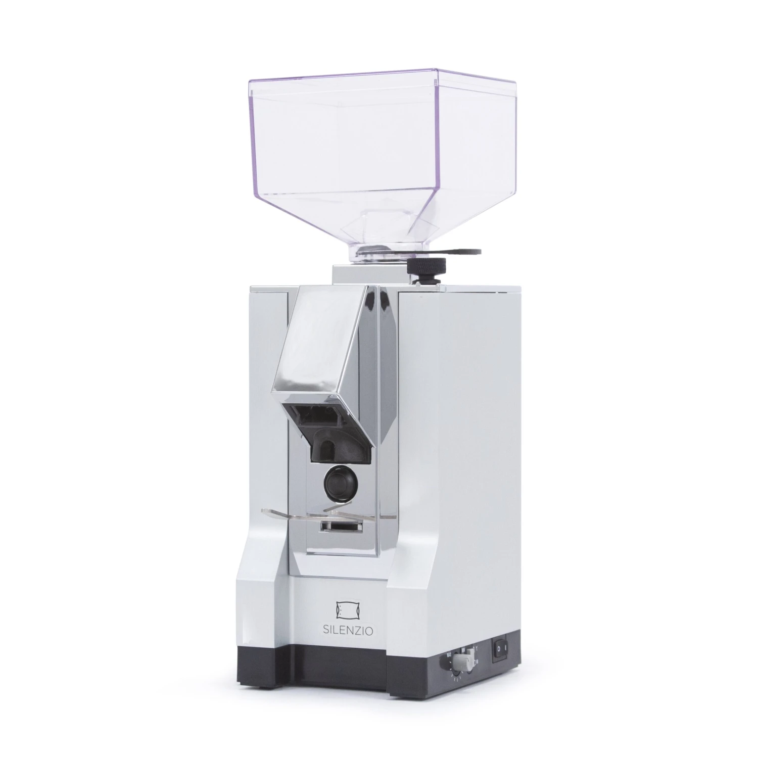Eureka Mignon Silenzio Espresso Grinder In Polished Natural Silver 3 Eureka Mignon Silenzio Espresso Grinder In Polished Natural Silver