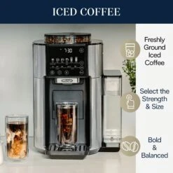 DeLonghi TrueBrew Drip Coffee Maker - Stainless/Black -Coffee Supplies Store IcedCoffee