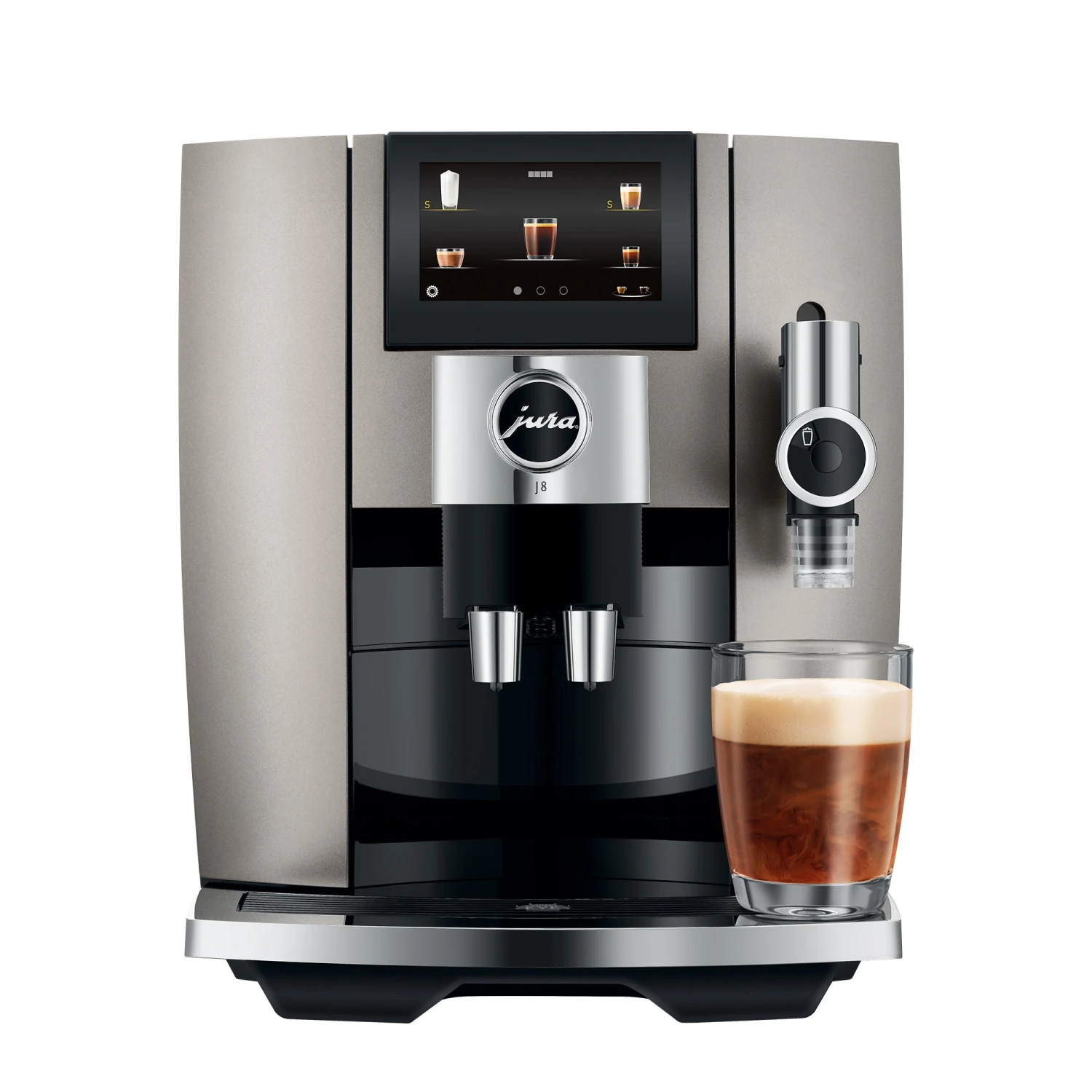 JURA J8 Super-Automatic Espresso Machine - Midnight Silver 4 JURA J8 Super-Automatic Espresso Machine - Midnight Silver - Image 2