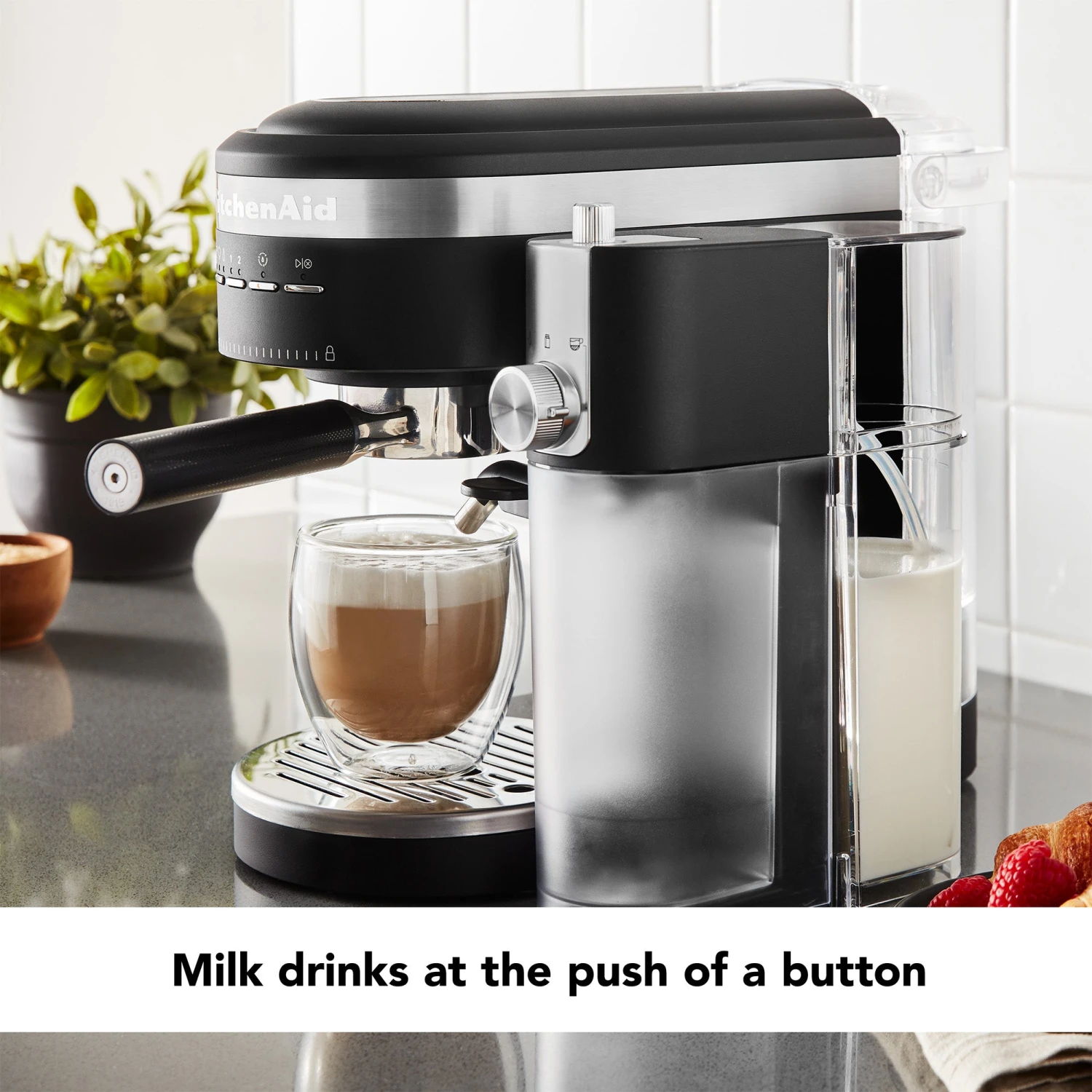 KitchenAid® Automatic Milk Frother Attachment - Charcoal Grey 6 KitchenAid® Automatic Milk Frother Attachment - Charcoal Grey - Image 4
