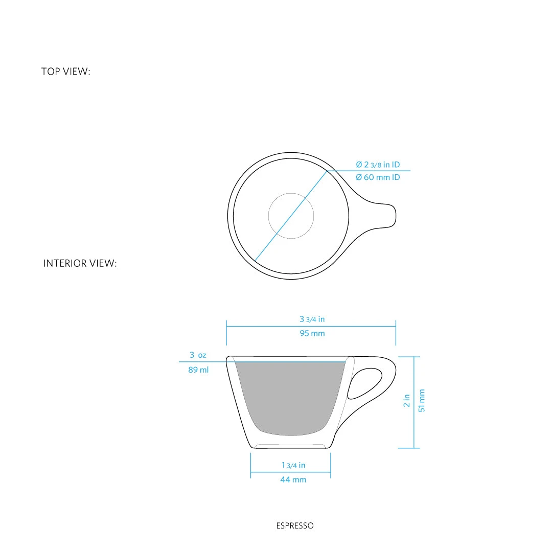 NotNeutral Espresso Cup And Saucer - White 4 NotNeutral Espresso Cup And Saucer - White - Image 2