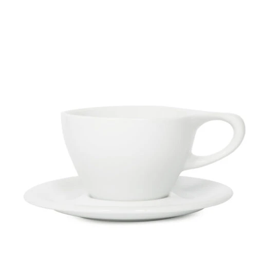 NotNeutral Small Latte Cup And Saucer - White