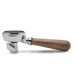 Lelit 58mm Double Spout Coffee Slide Portafilter - Walnut