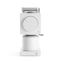 Fellow Ode Brew Grinder - Matte White 12 Fellow Ode Brew Grinder - Matte White -Coffee Supplies Store OdeWhite Detail Front