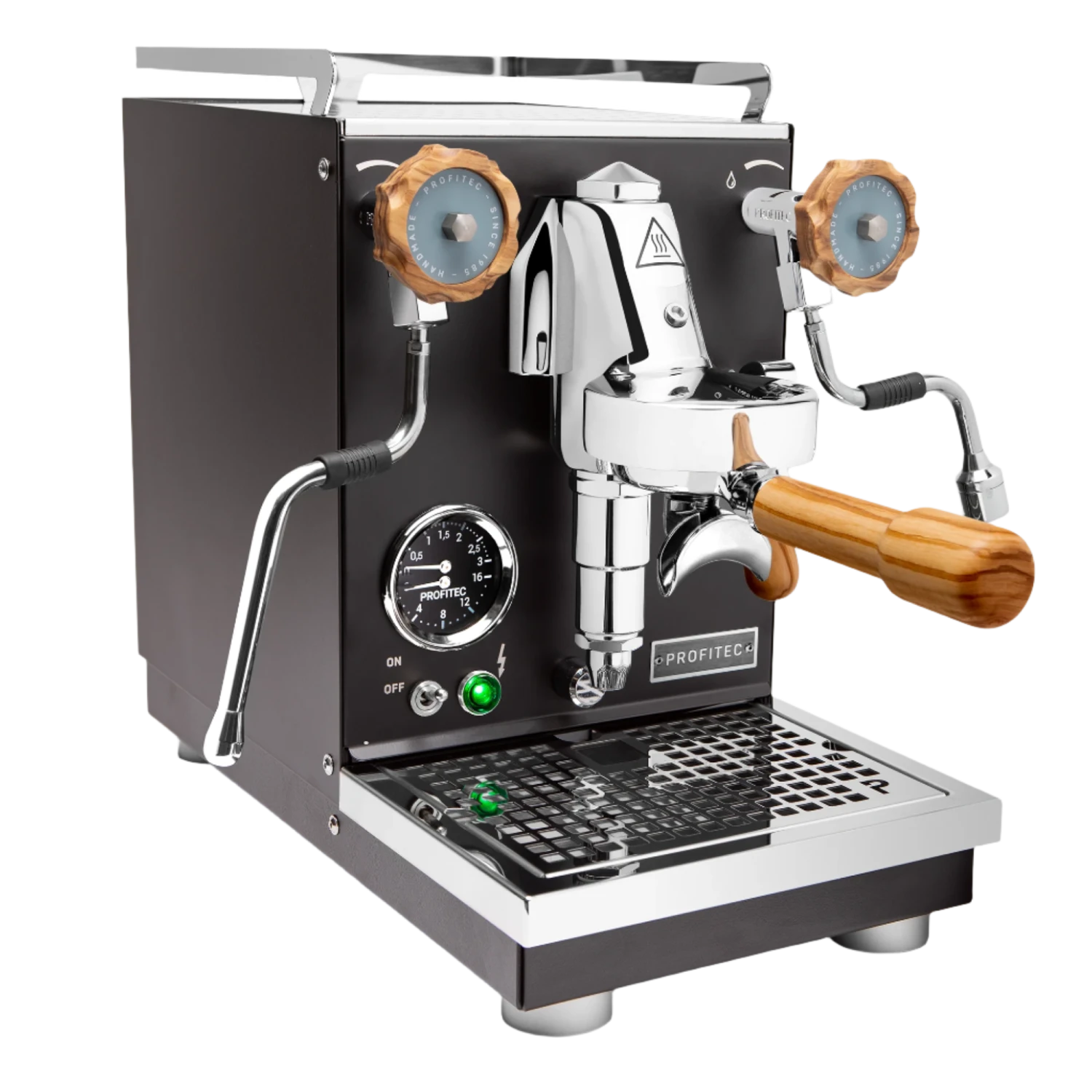Profitec Pro 400 Espresso Machine In Matte Black With Olive Wood 3 Profitec Pro 400 Espresso Machine In Matte Black With Olive Wood