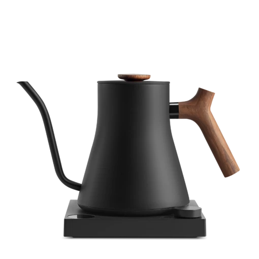 Fellow Stagg EKG Pro 0.9L Pour Over Kettle - Matte Black With Walnut Accents