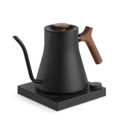 Fellow Stagg EKG Pro 0.9L Pour Over Kettle - Matte Black With Walnut Accents 12 Fellow Stagg EKG Pro 0.9L Pour Over Kettle - Matte Black With Walnut Accents -Coffee Supplies Store StaggEKGPro MatteBlackWalnut WithBase 1