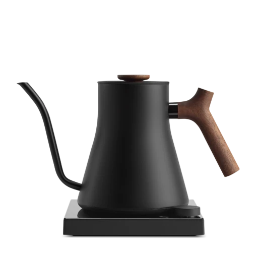 Fellow Stagg EKG Pro Studio Edition 1L Pour Over Kettle - Matte Black With Walnut Accents