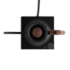Fellow Stagg EKG Pro Studio Edition 1L Pour Over Kettle - Matte Black With Walnut Accents 13 Fellow Stagg EKG Pro Studio Edition 1L Pour Over Kettle - Matte Black With Walnut Accents -Coffee Supplies Store StaggEKGProStudioEdition MatteBlackWalnut TopDown