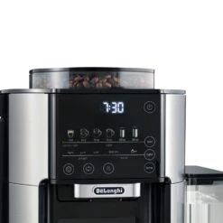 DeLonghi TrueBrew Drip Coffee Maker - Stainless/Black -Coffee Supplies Store TrueBrew ChromeBlack CAM51025MB Alt2